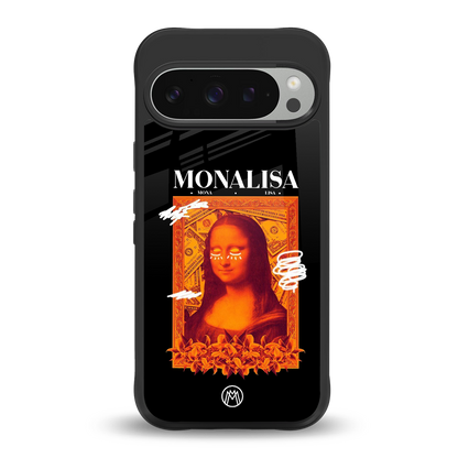 sassy mona lisa back phone cover | glass case for google pixel 9 pro xl