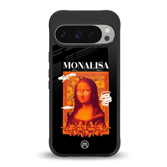 sassy mona lisa back phone cover | glass case for google pixel 9 pro xl