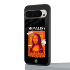 sassy mona lisa back phone cover | glass case for google pixel 9 pro