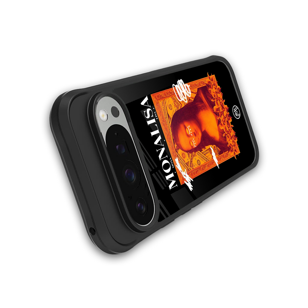 sassy mona lisa back phone cover | glass case for google pixel 9 pro