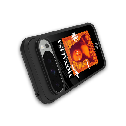sassy mona lisa back phone cover | glass case for google pixel 9 pro xl