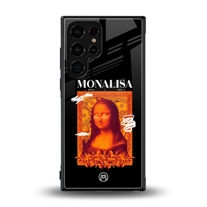 sassy mona lisa back phone cover | glass case for samsung galaxy s23 ultra