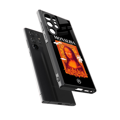 sassy mona lisa back phone cover | glass case for samsung galaxy s23 ultra