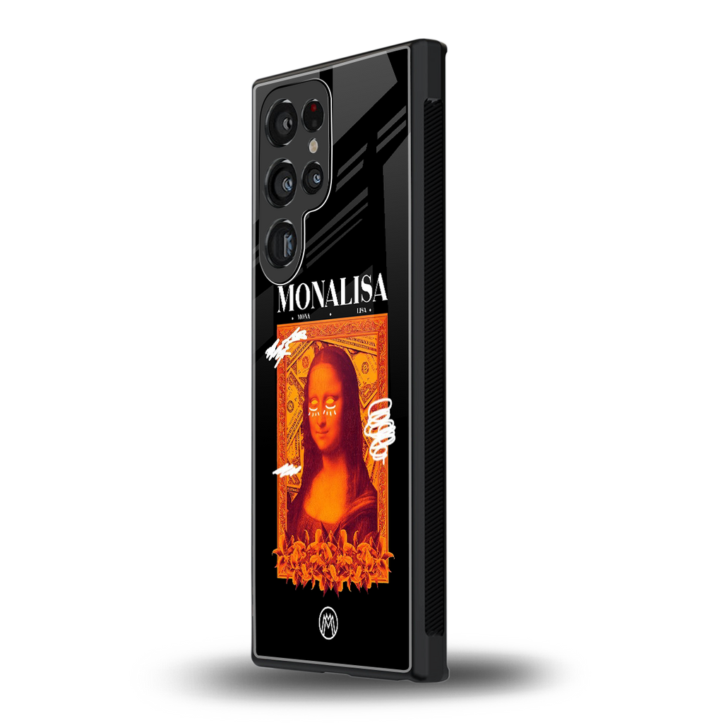 sassy mona lisa back phone cover | glass case for samsung galaxy s23 ultra