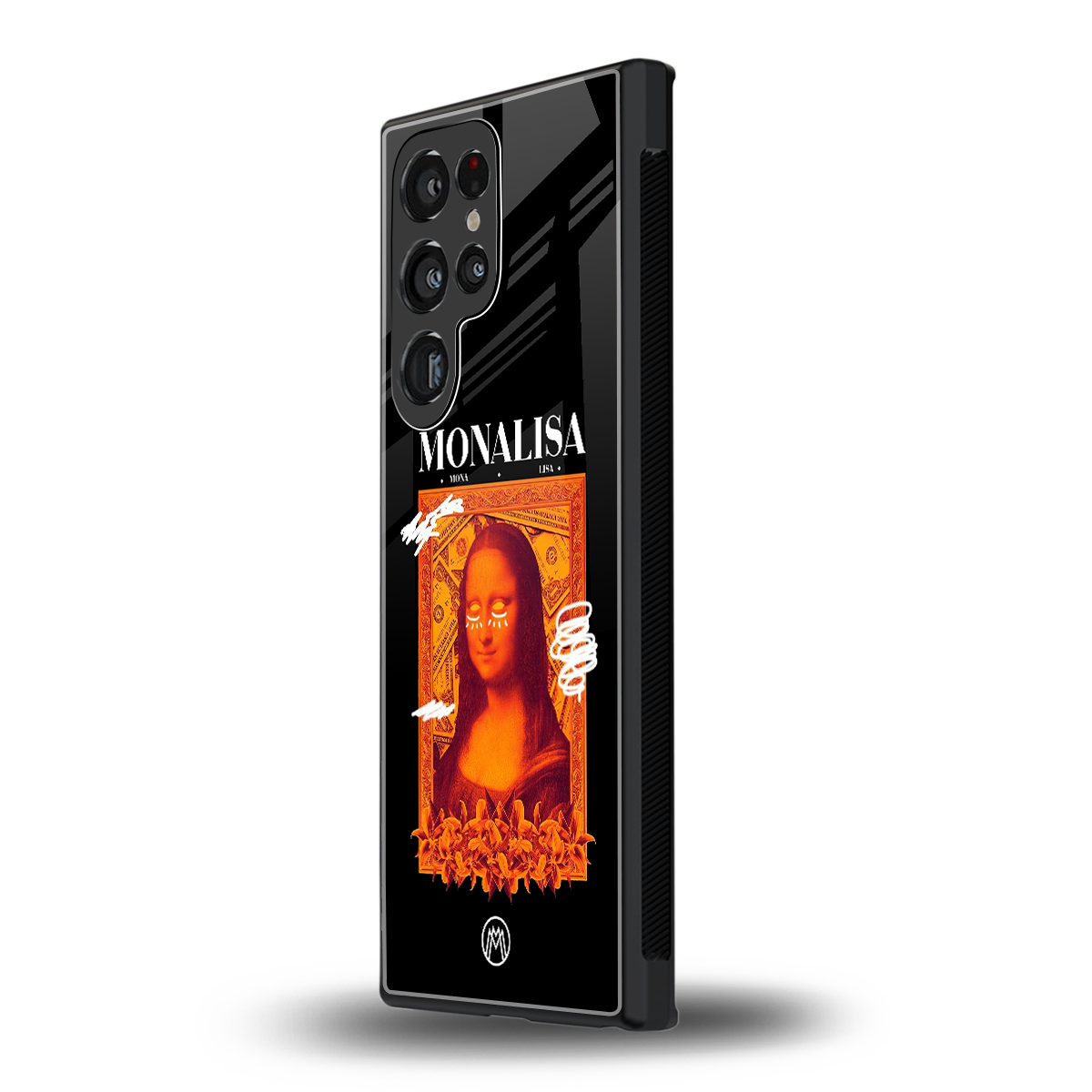 sassy mona lisa back phone cover | glass case for samsung galaxy s23 ultra