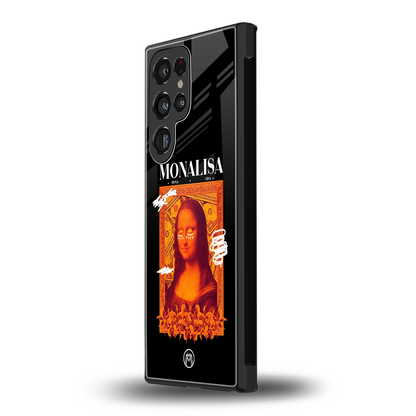 sassy mona lisa back phone cover | glass case for samsung galaxy s23 ultra
