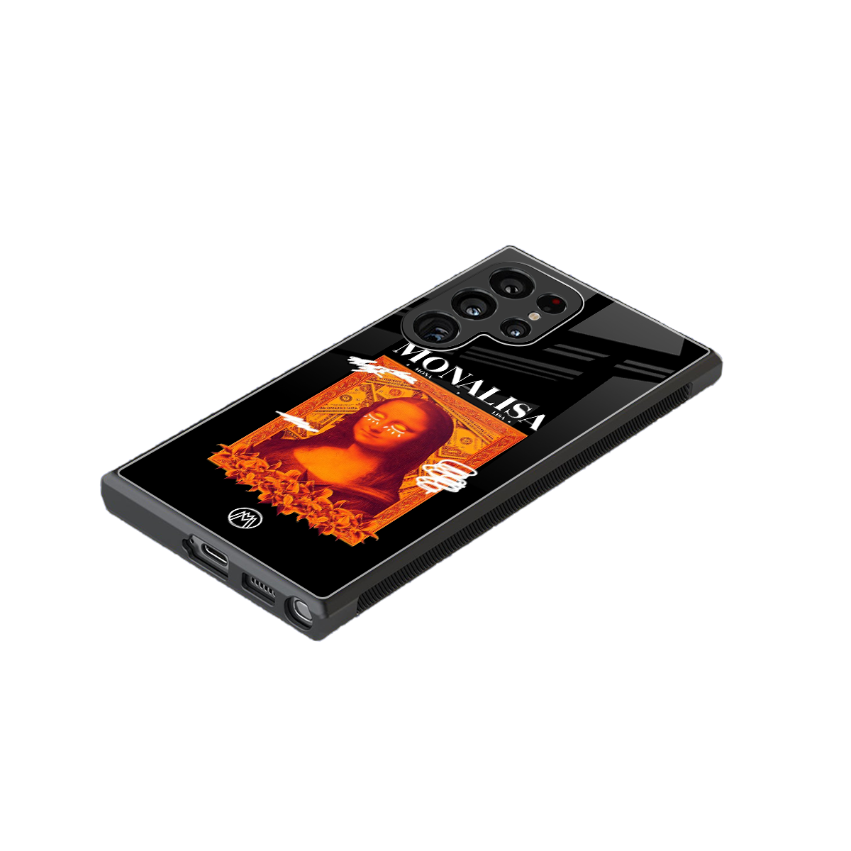 sassy mona lisa back phone cover | glass case for samsung galaxy s23 ultra