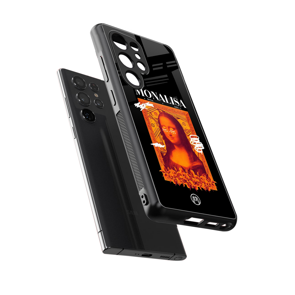 sassy mona lisa back phone cover | glass case for samsung galaxy s25 ultra