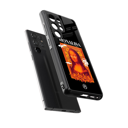 sassy mona lisa back phone cover | glass case for samsung galaxy s25 ultra