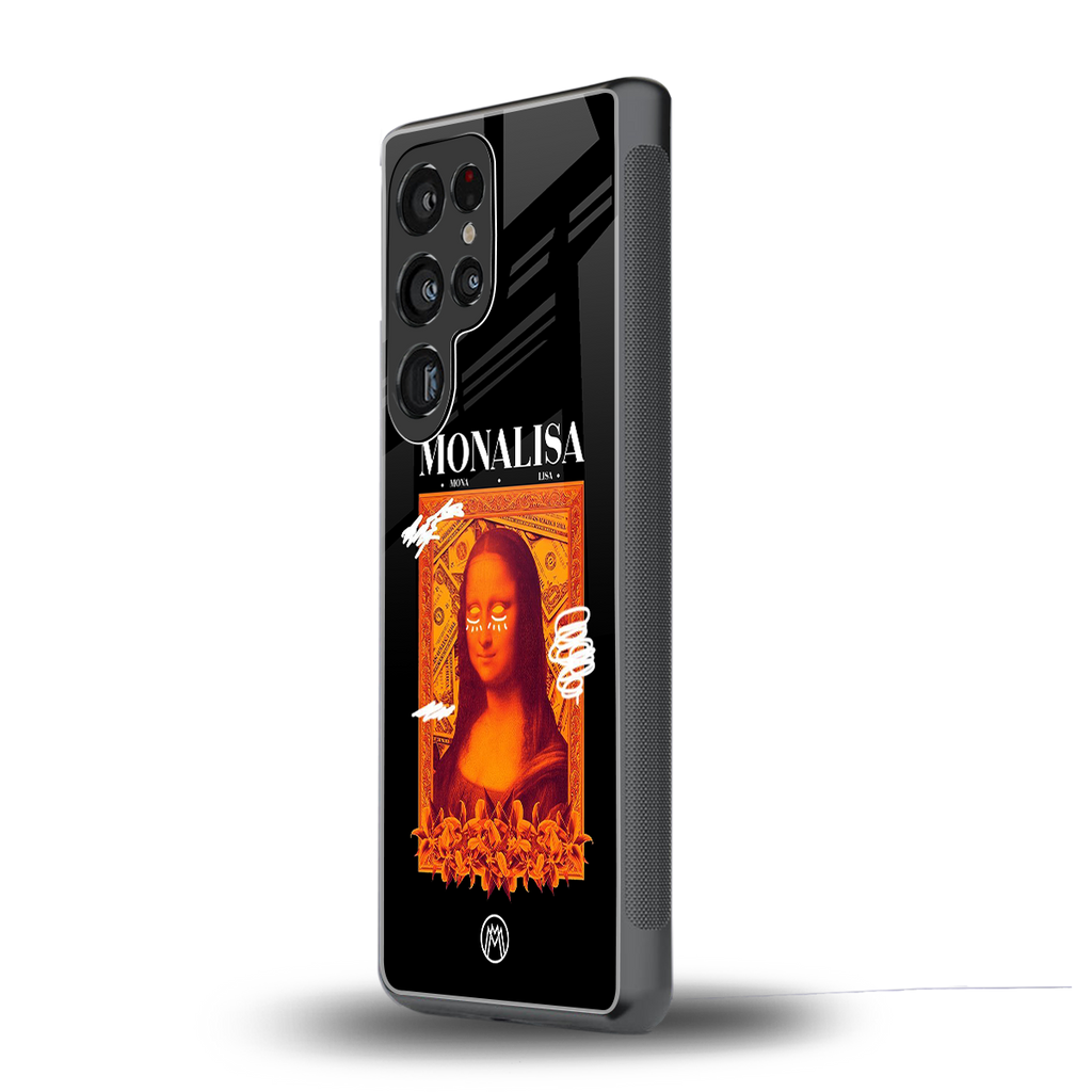 sassy mona lisa back phone cover | glass case for samsung galaxy s25 ultra