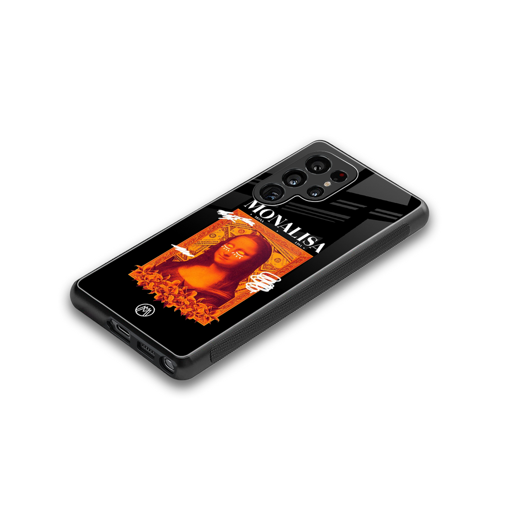 sassy mona lisa back phone cover | glass case for samsung galaxy s25 ultra