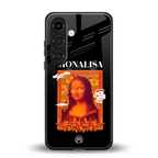 sassy mona lisa back phone cover | glass case for samsung galaxy s24