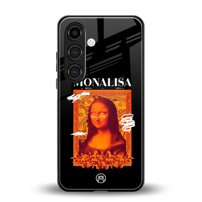sassy mona lisa back phone cover | glass case for samsung galaxy s24 fe