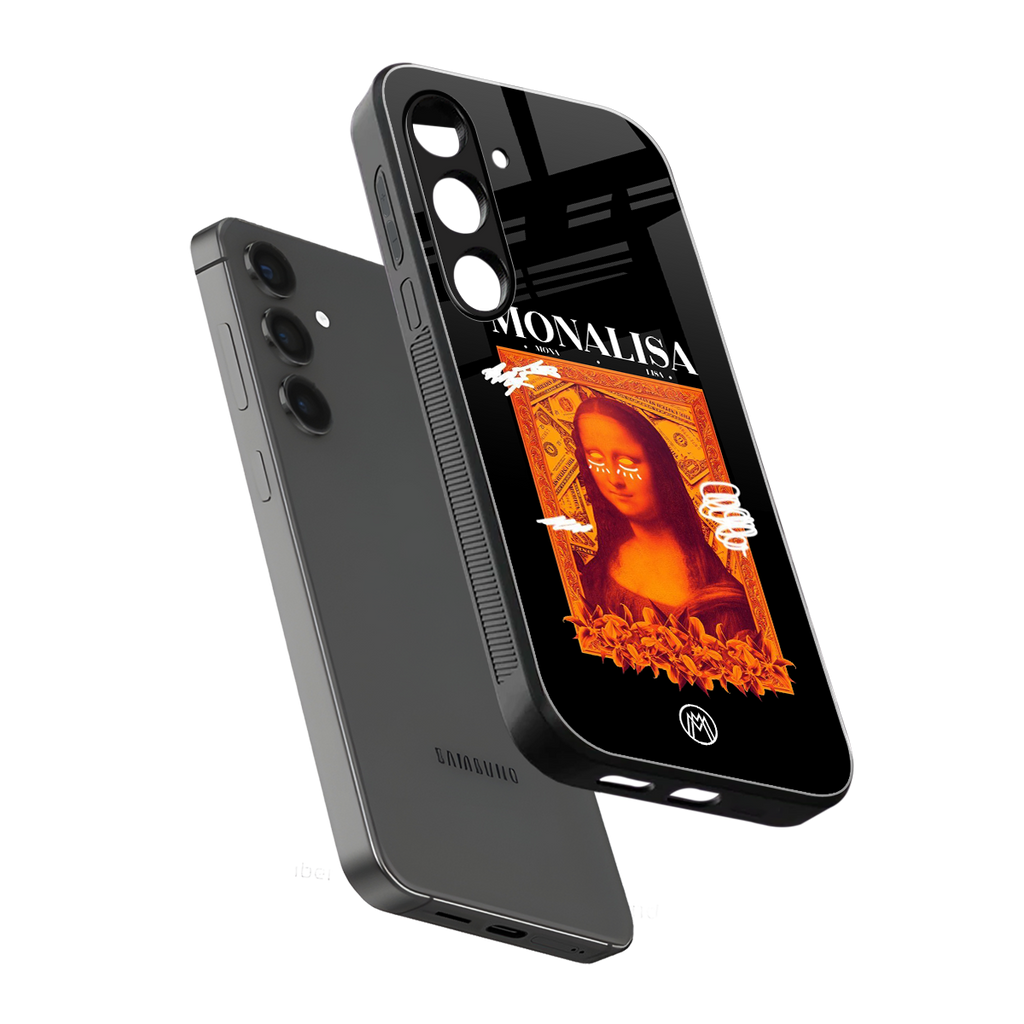 sassy mona lisa back phone cover | glass case for samsung galaxy s24 plus