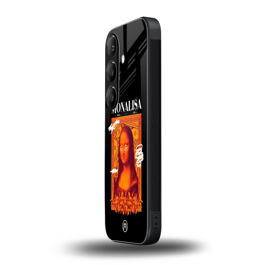 sassy mona lisa back phone cover | glass case for samsung galaxy s24 plus