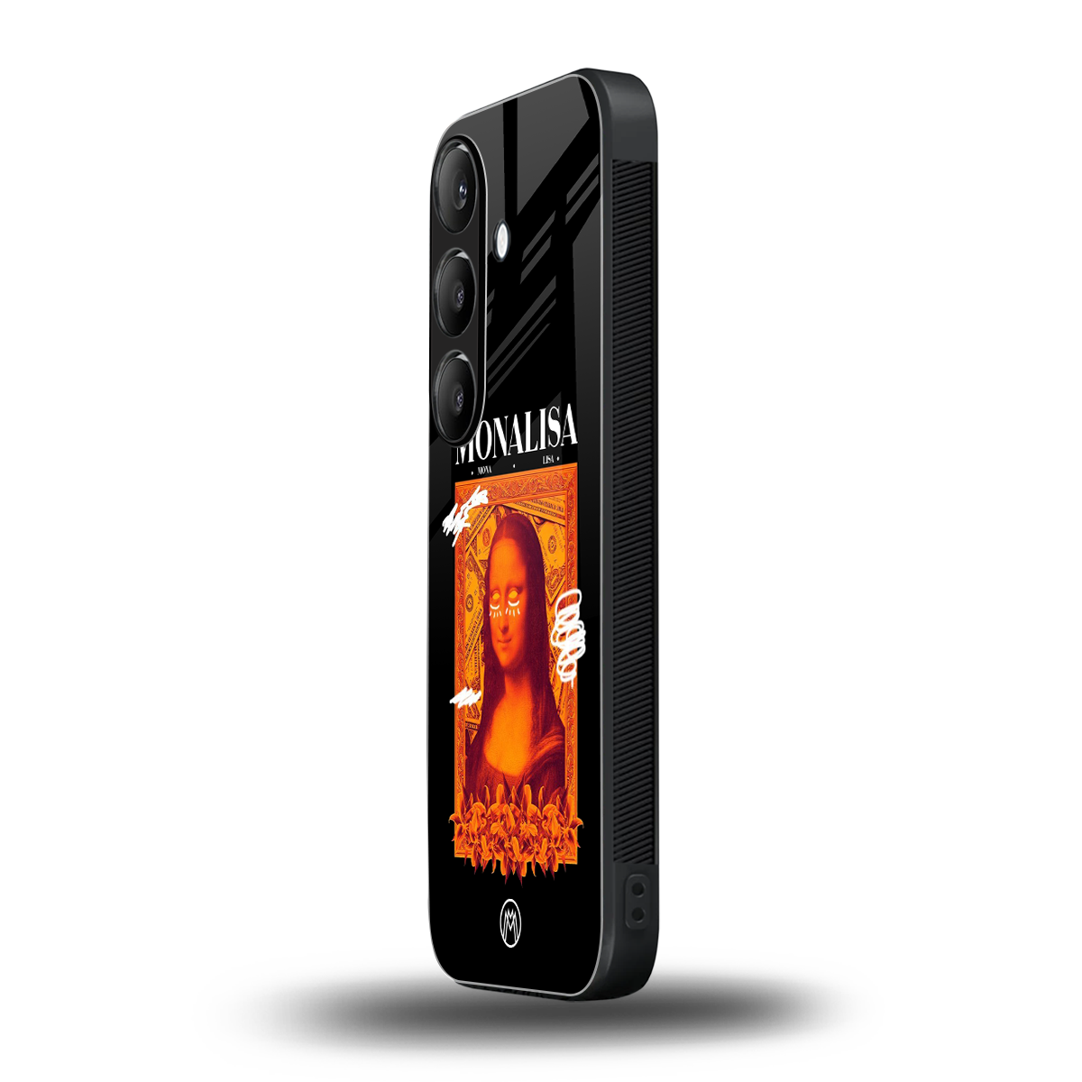 sassy mona lisa back phone cover | glass case for samsung galaxy s24 fe