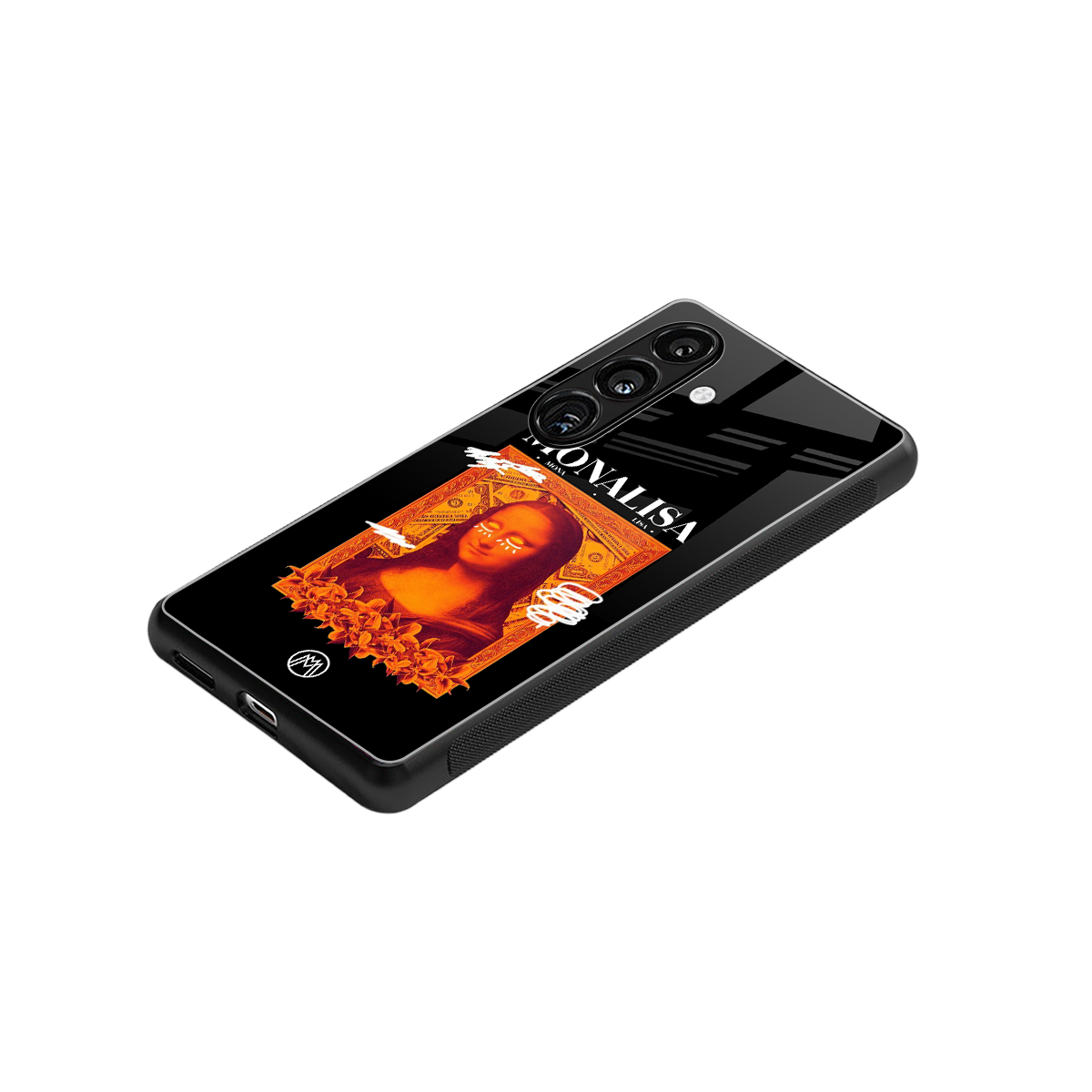 sassy mona lisa back phone cover | glass case for samsung galaxy s23 plus