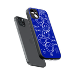 sassy smiley faces back phone cover | glass case for iphone 14 plus