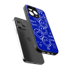 sassy smiley faces back phone cover | glass case for iphone 14 pro max