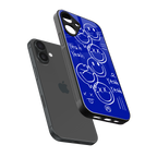 sassy smiley faces back phone cover | glass case for iphone 16 plus