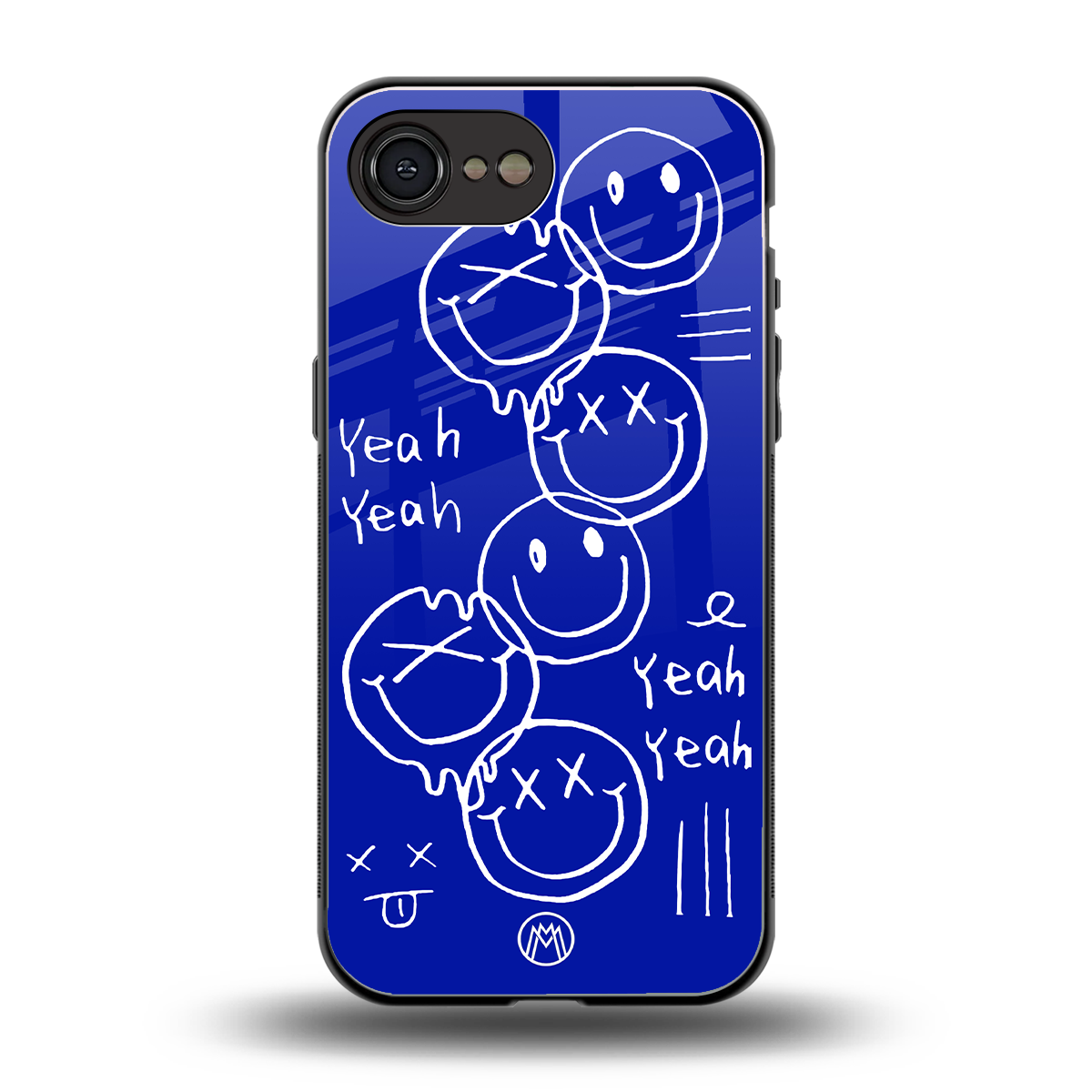 sassy smiley faces back phone cover | glass case for iphone 16e