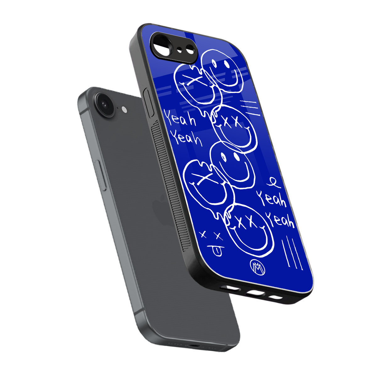 sassy smiley faces back phone cover | glass case for iphone 16e