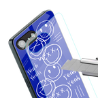 sassy smiley faces back phone cover | glass case for iphone 16e