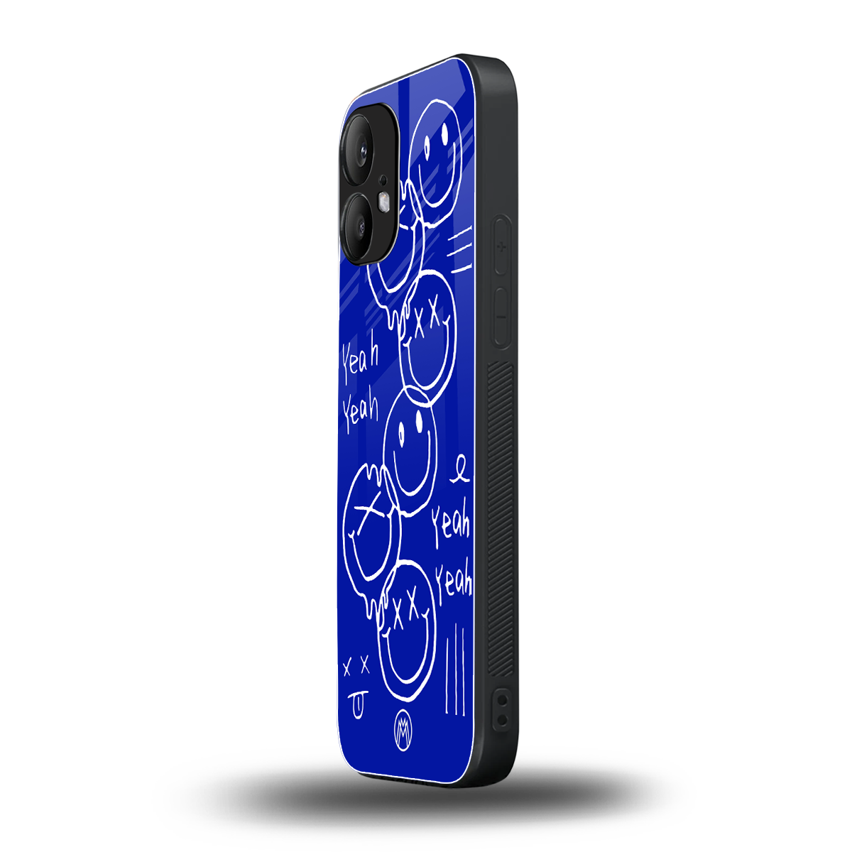 sassy smiley faces back phone cover | glass case for nothing phone 2