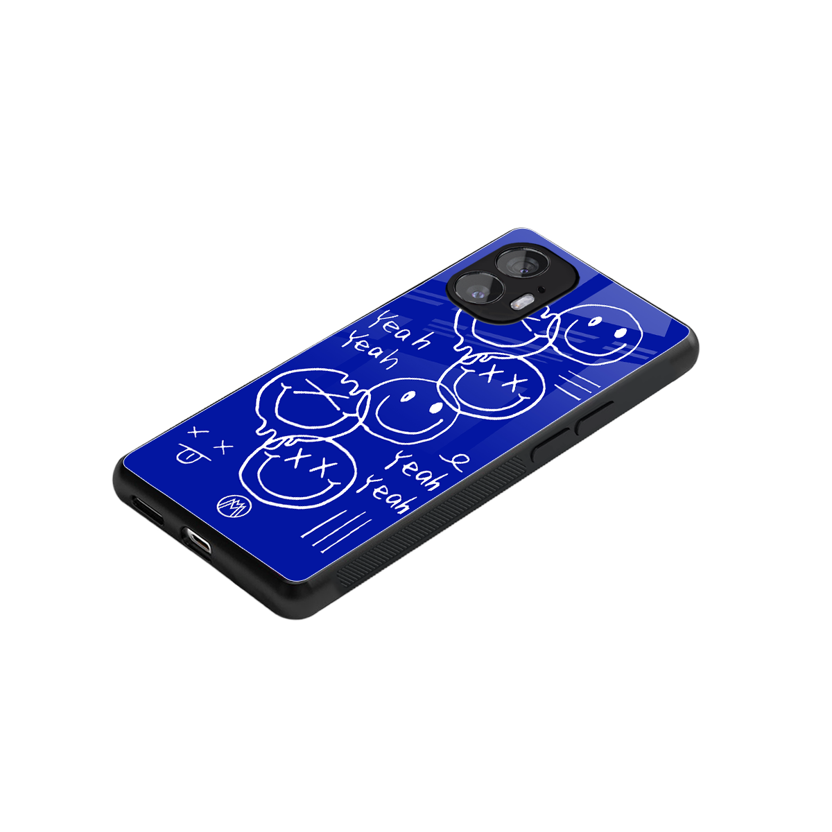sassy smiley faces back phone cover | glass case for nothing phone 2