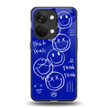 sassy smiley faces back phone cover | glass case for oneplus nord 3