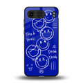 sassy smiley faces back phone cover | glass case for oneplus nord 4