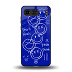 sassy smiley faces back phone cover | glass case for oneplus nord 4