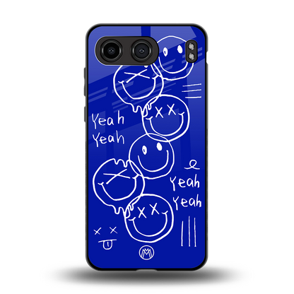 sassy smiley faces back phone cover | glass case for oneplus nord 4