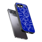 sassy smiley faces back phone cover | glass case for oneplus nord 4
