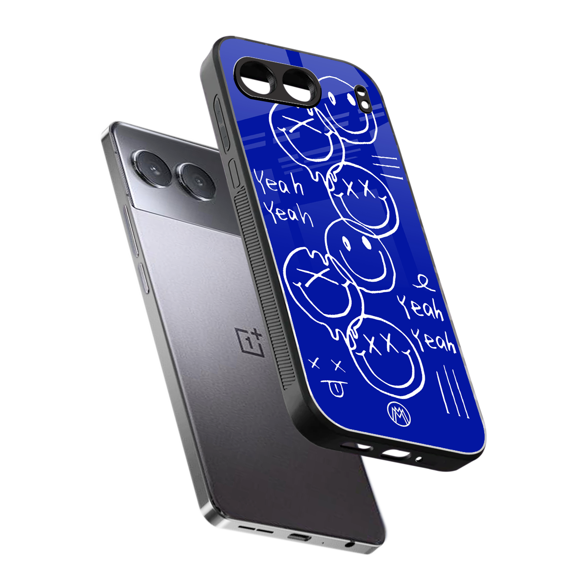 sassy smiley faces back phone cover | glass case for oneplus nord 4