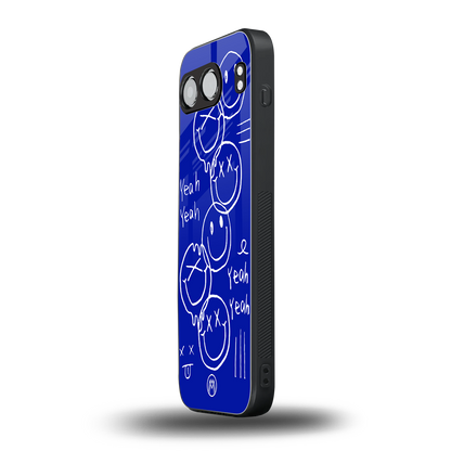 sassy smiley faces back phone cover | glass case for oneplus nord 4