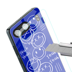 sassy smiley faces back phone cover | glass case for oneplus nord 4