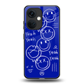 sassy smiley faces back phone cover | glass case for oneplus nord ce 3