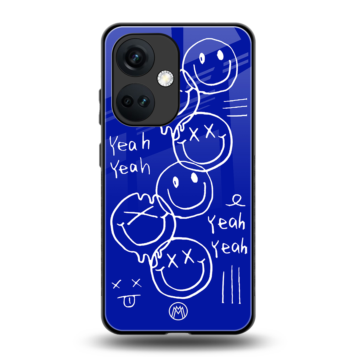 sassy smiley faces back phone cover | glass case for oneplus nord ce 3