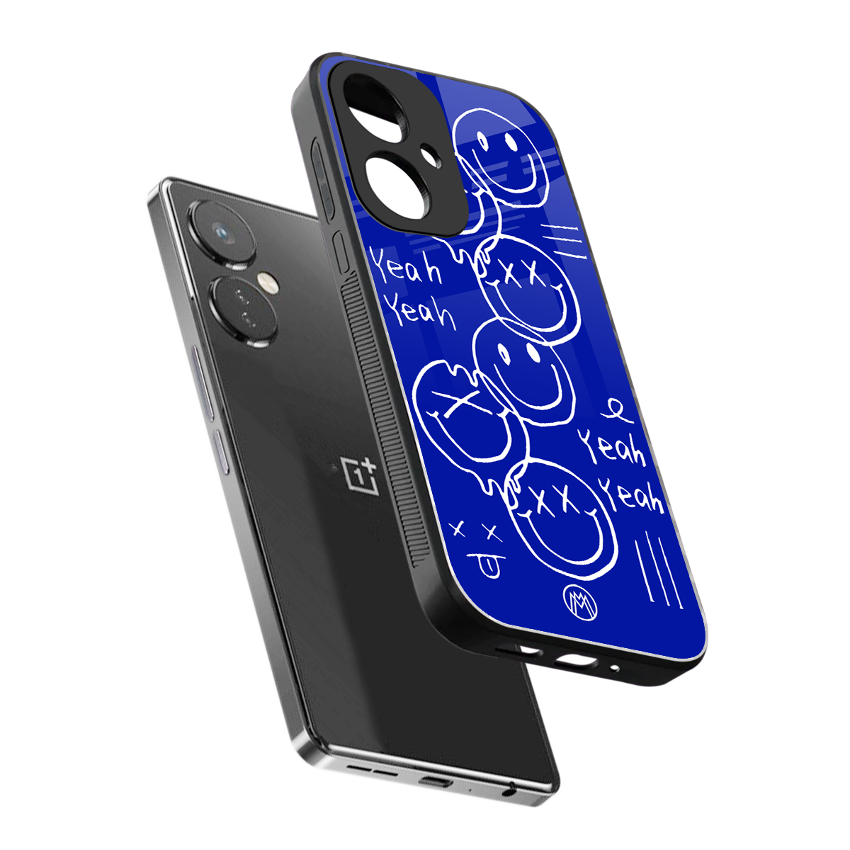 sassy smiley faces back phone cover | glass case for oneplus nord ce 3