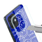 sassy smiley faces back phone cover | glass case for oneplus nord ce 3