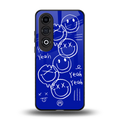 sassy smiley faces back phone cover | glass case for oneplus nord ce 4
