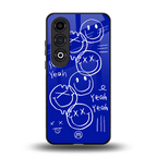 sassy smiley faces back phone cover | glass case for oneplus nord ce 4