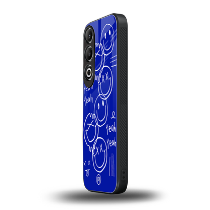 sassy smiley faces back phone cover | glass case for oneplus nord ce 4