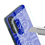 sassy smiley faces back phone cover | glass case for oneplus nord ce 4