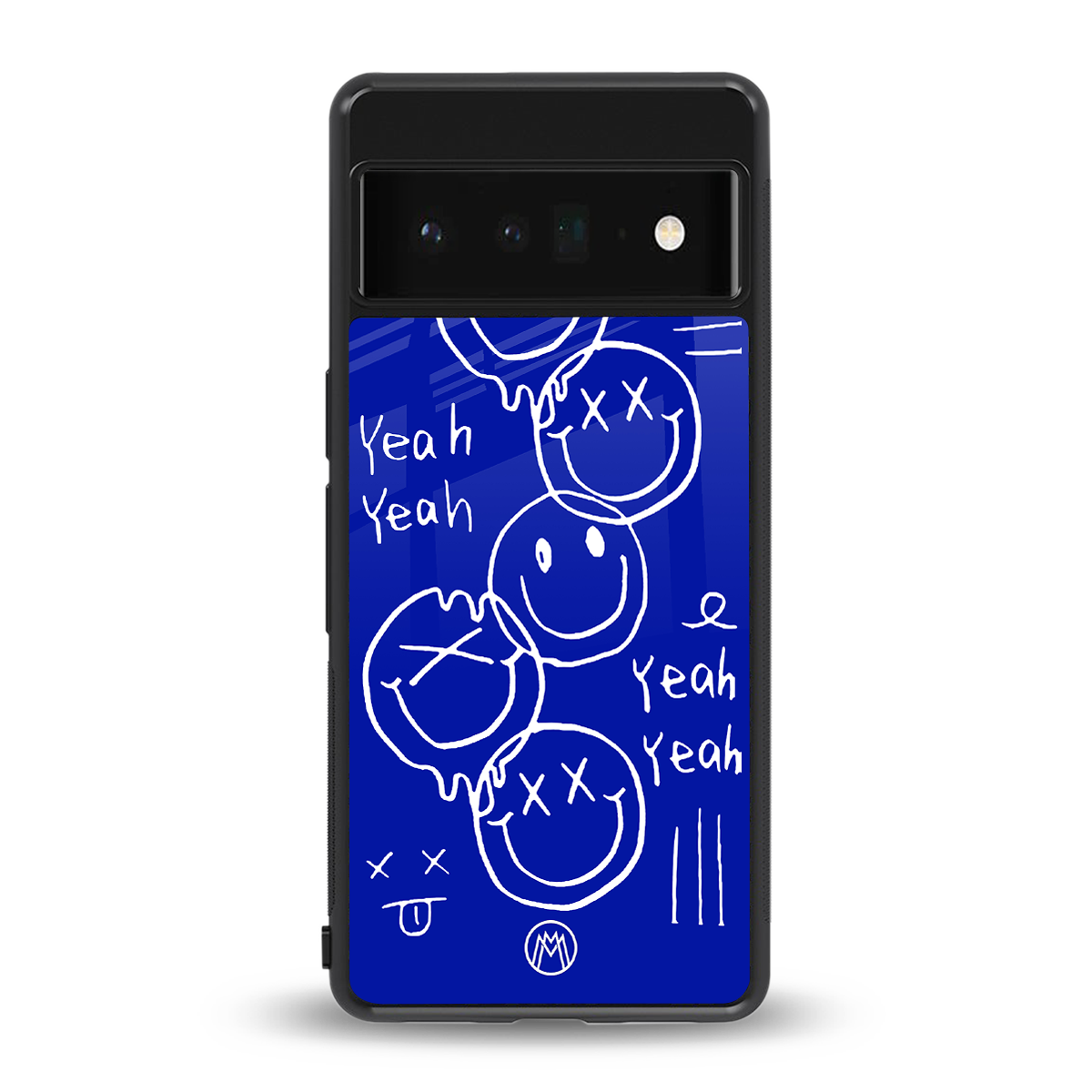 sassy smiley faces back phone cover | glass case for google pixel 6 pro