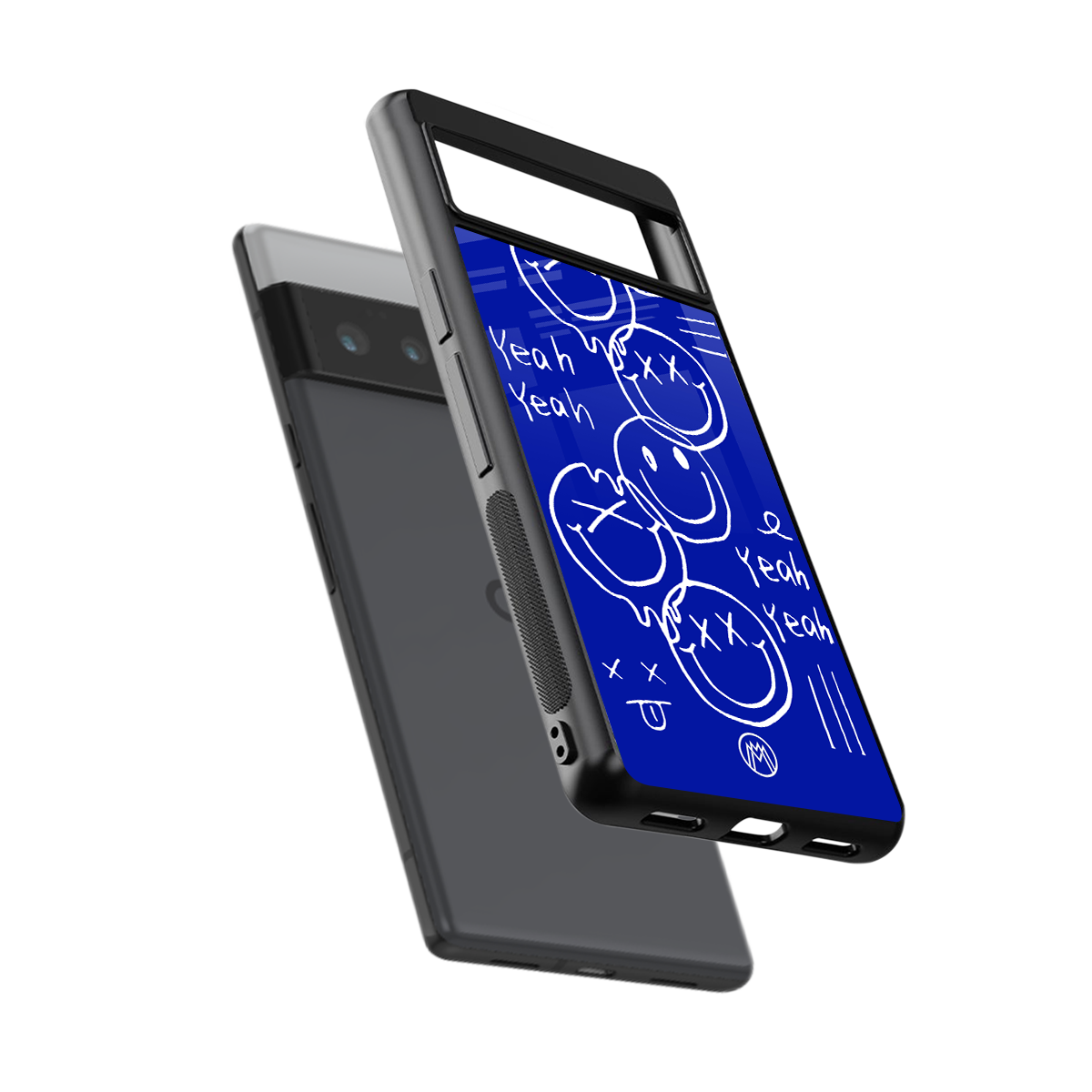 sassy smiley faces back phone cover | glass case for google pixel 6 pro