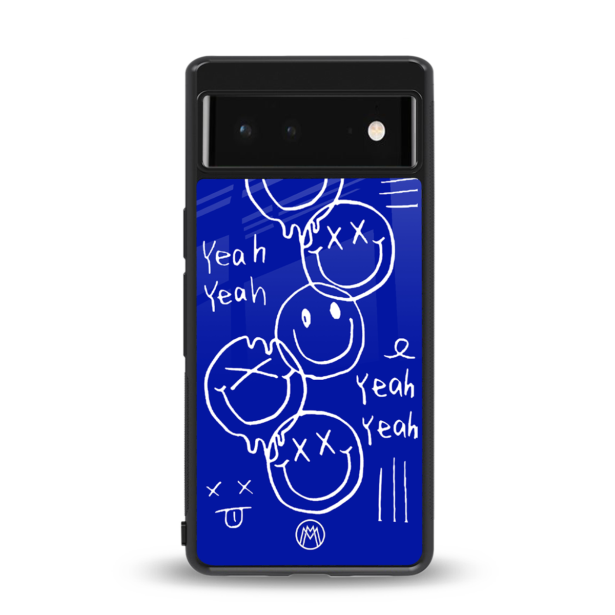 sassy smiley faces back phone cover | glass case for google pixel 6