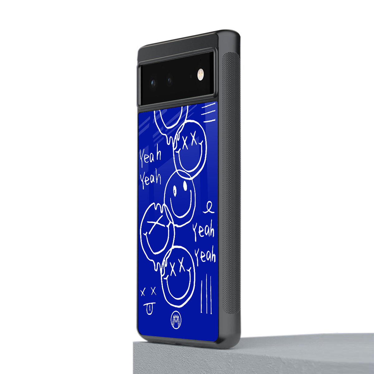 sassy smiley faces back phone cover | glass case for google pixel 6