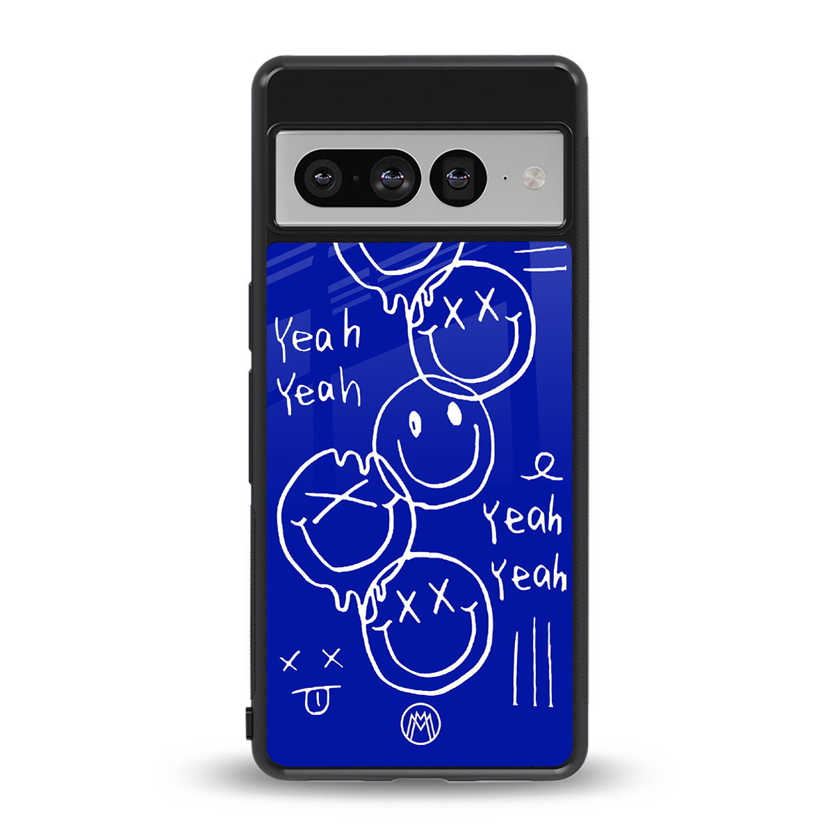 sassy smiley faces back phone cover | glass case for google pixel 7 pro